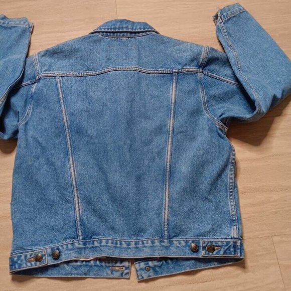 Armani Jeans Denim Jacket Men's SMALL Button Front Blue - Picture 8 of 13